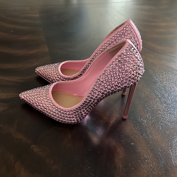 Steve Madden Vala-R Rhinestone Embellished Stiletto Pumps. - Picture 7 of 14